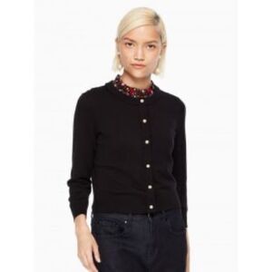 Kate Spade Silk Blend Pearl Cardigan